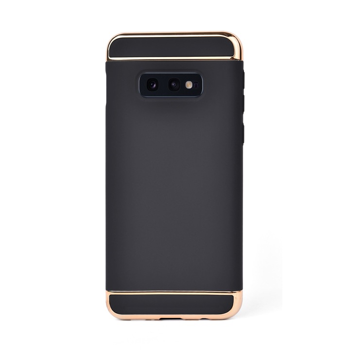 Луксозен кейс/калъф от 3 части за Samsung Galaxy S10e, Case, Твърд, Високозащитен, Черен