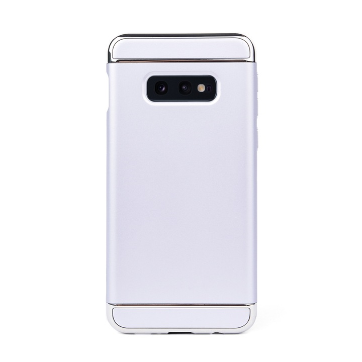 Луксозен кейс/калъф от 3 части за Samsung Galaxy S10e, Case, Твърд, Високозащитен, Сребрист