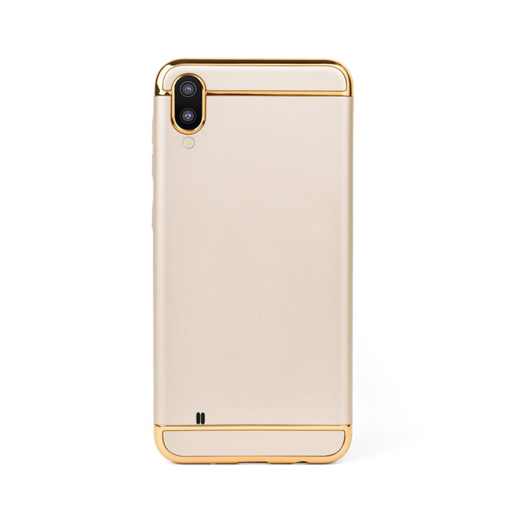 Luxus 3 részes tok/tok Samsung Galaxy M10/SM-M105F készülékhez, tok, kemény, magas védelem, arany