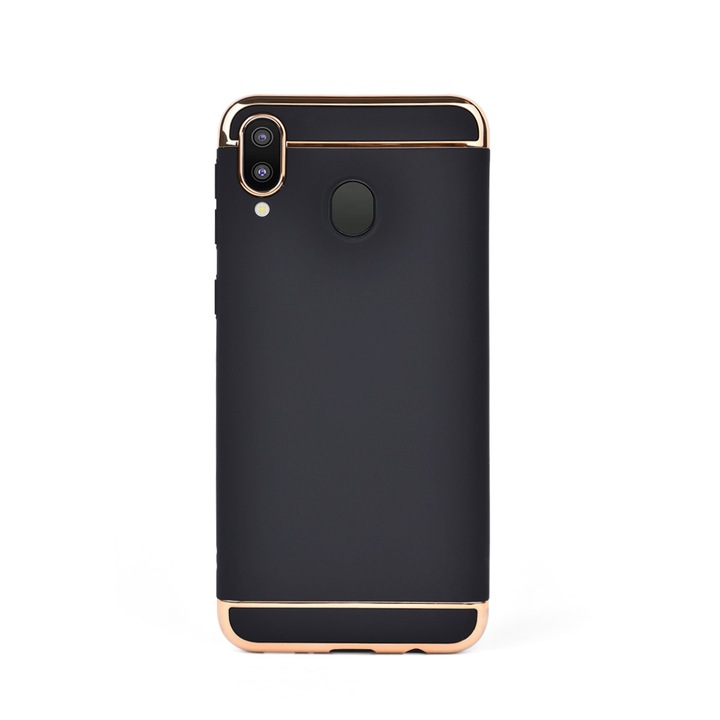 Луксозен кейс/калъф от 3 части за Samsung Galaxy M20/SM-M205F, Case, Твърд, Високозащитен, Черен