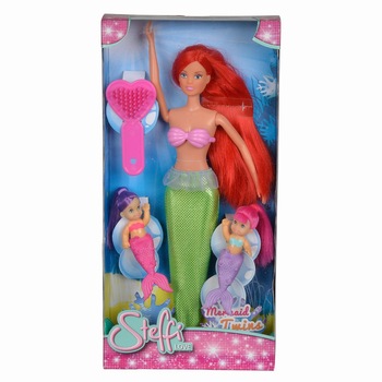 Set de joaca Steffi Love Mermaid Twins, cu corp verde Set de joaca Steffi Love Mermaid Twins, cu corp verde
