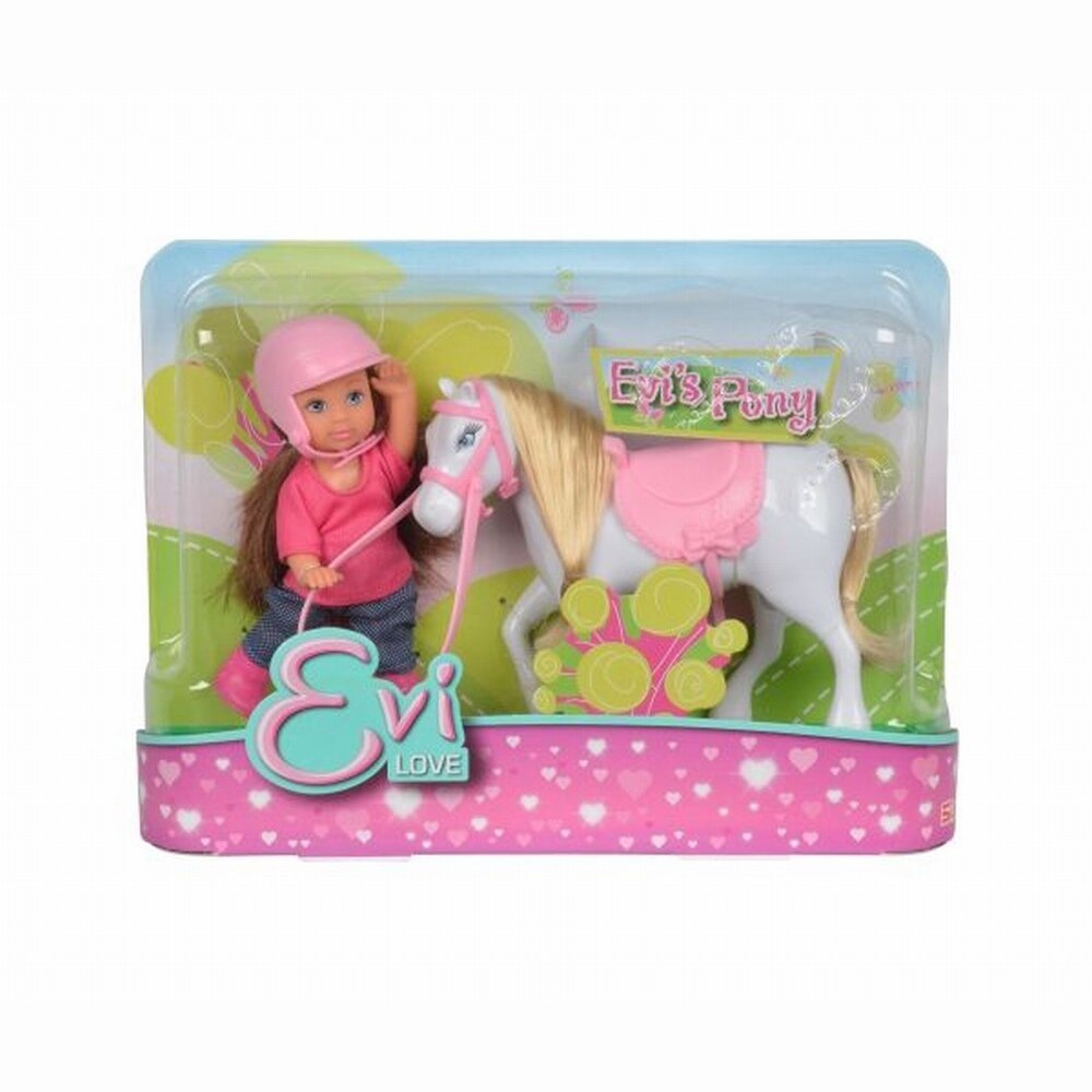 Set de joaca Evi Love - Ponei alb, 12 cm