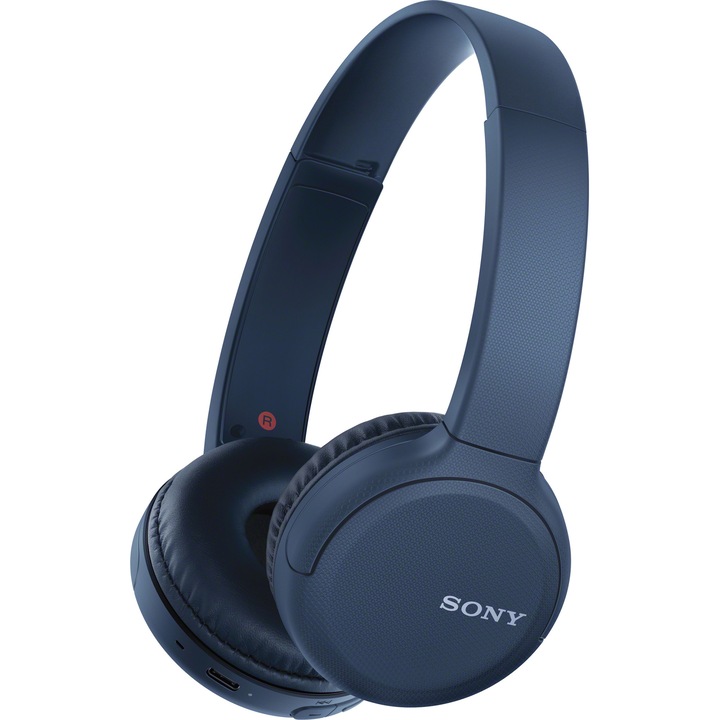 Аудио слушалки Sony WHCH510L, On-Ear, Bluetooth, Микрофон, Автонoмия до 35 часа, Сини/Blue