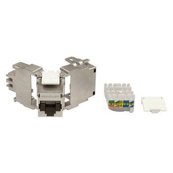 Modul RJ45 ecranat, Schrack, Cat.6a, ISO/IEC 11801 AMD2, TOOLLESS LINE Modul RJ45 ecranat, Schrack, Cat.6a, ISO/IEC 11801 AMD2, TOOLLESS LINE