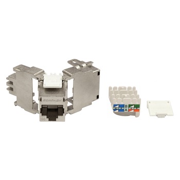 Modul RJ45 ecranat, Schrack, Cat.6 De-emb., Kl.Ea, 10GB, TOOLLESS LINE Modul RJ45 ecranat, Schrack, Cat.6 De-emb., Kl.Ea, 10GB, TOOLLESS LINE