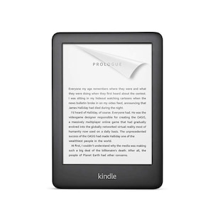 Set 2 in 1 pentru eBook Reader Kindle 2019 10th generation cu husa KRASSUS flip cover tip origami si folie ecran, negru