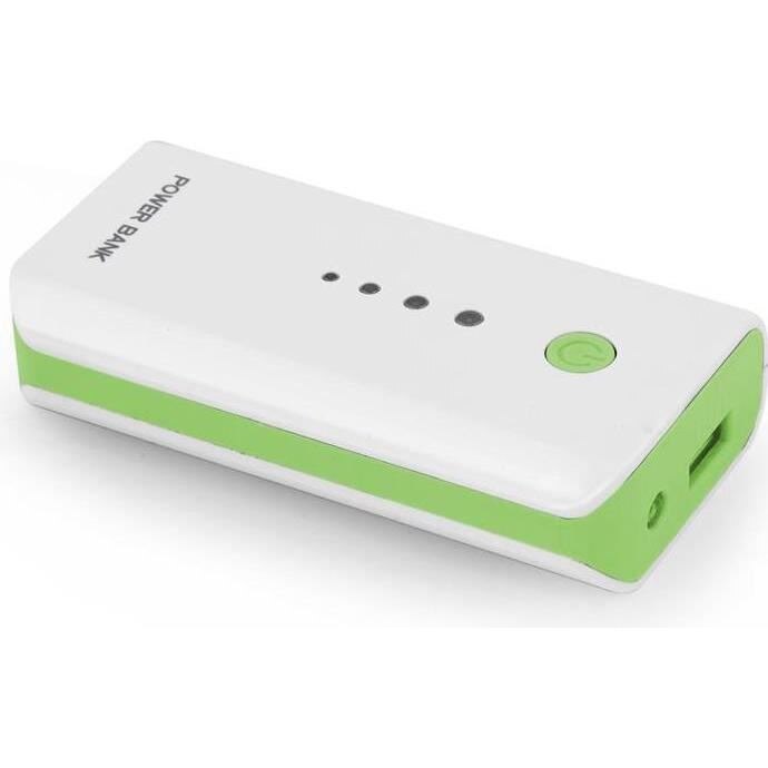 Acumulator extern Esperanza EMP104WG, 5200mAh, Alb/Verde