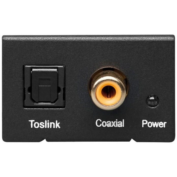 Аудио конвертор HOPE R, SPDIF Toslink, 2x RCA Analog, Оптичен кабел, Адаптер 220V към 5V