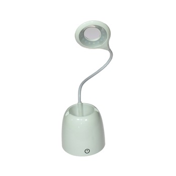Lampa birou / Veioza Led cu acumulator cu suport telefon si pixuri Lampa birou / Veioza Led cu acumulator cu suport telefon si pixuri
