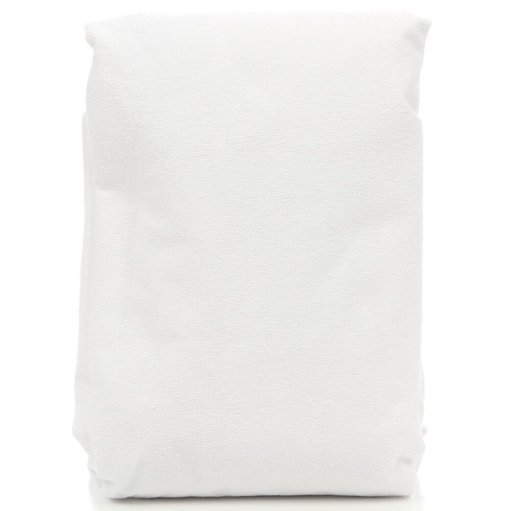 Cearceaf iMKⓇ, 2 persoane, Confectionat din bumbac tip frotir 100%, Alegere foarte buna pentru protectia saltelei, 160 x 200 cm, Alb, AN