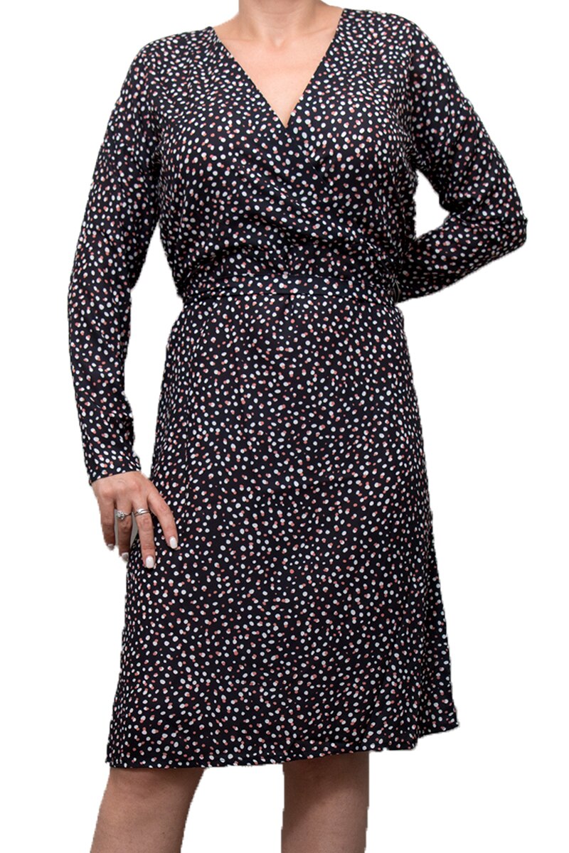 Rochie cu cordon Sisters Point, Negru