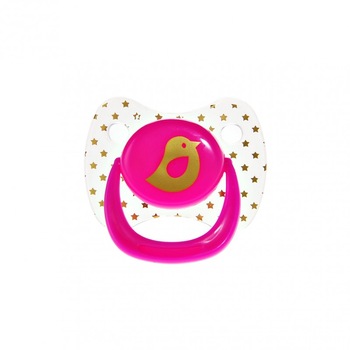 Suzeta silicon rotunda Minut Baby, 0-6 +, roz Suzeta silicon rotunda Minut Baby, 0-6 +, roz
