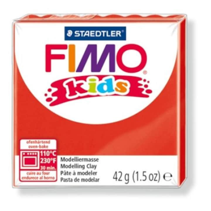 Fimo Kids égethető piros gyurma (42 g)