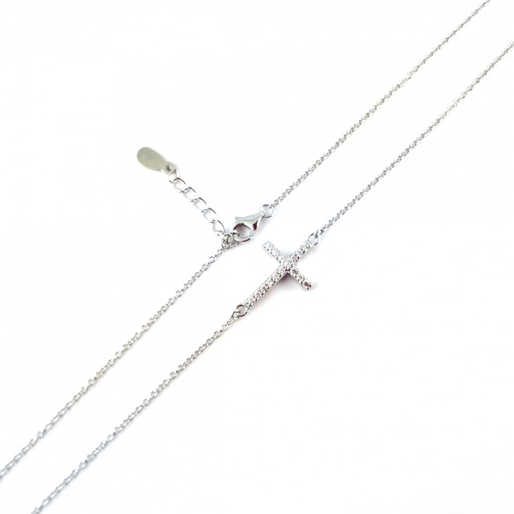 Lantisor argint personalizat cruciulita argint reglabil 8751255 Dras
