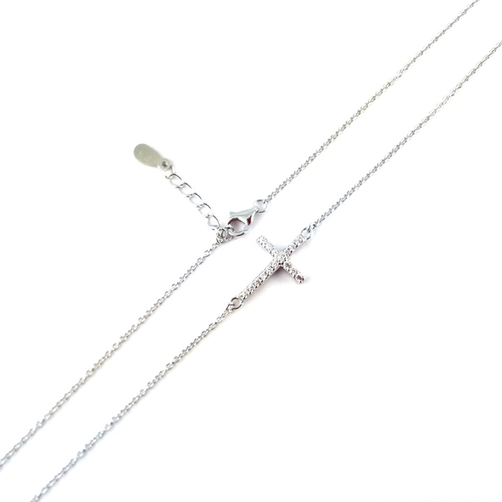 Dras 8751255 női ezüst lánc, állítható, ezüst kereszt medállal