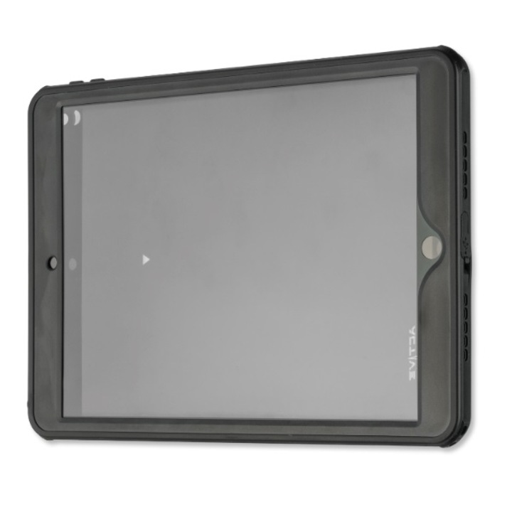 Защитен капак, съвместим с iPad Pro 10.5", Водоустойчив, IP68, TPU, с каишка за транспорт, Черен