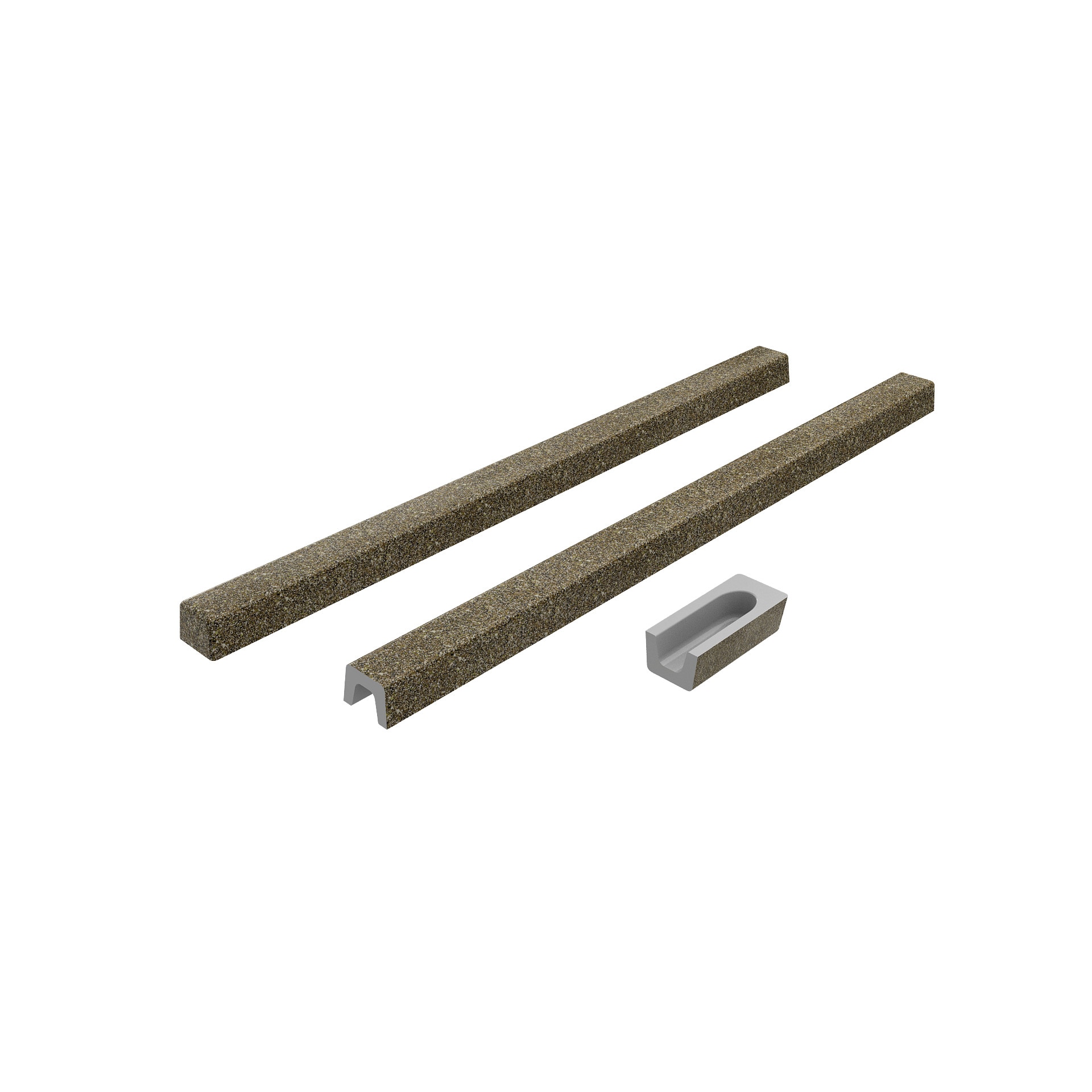 Prag dus din granit 1 metru maro