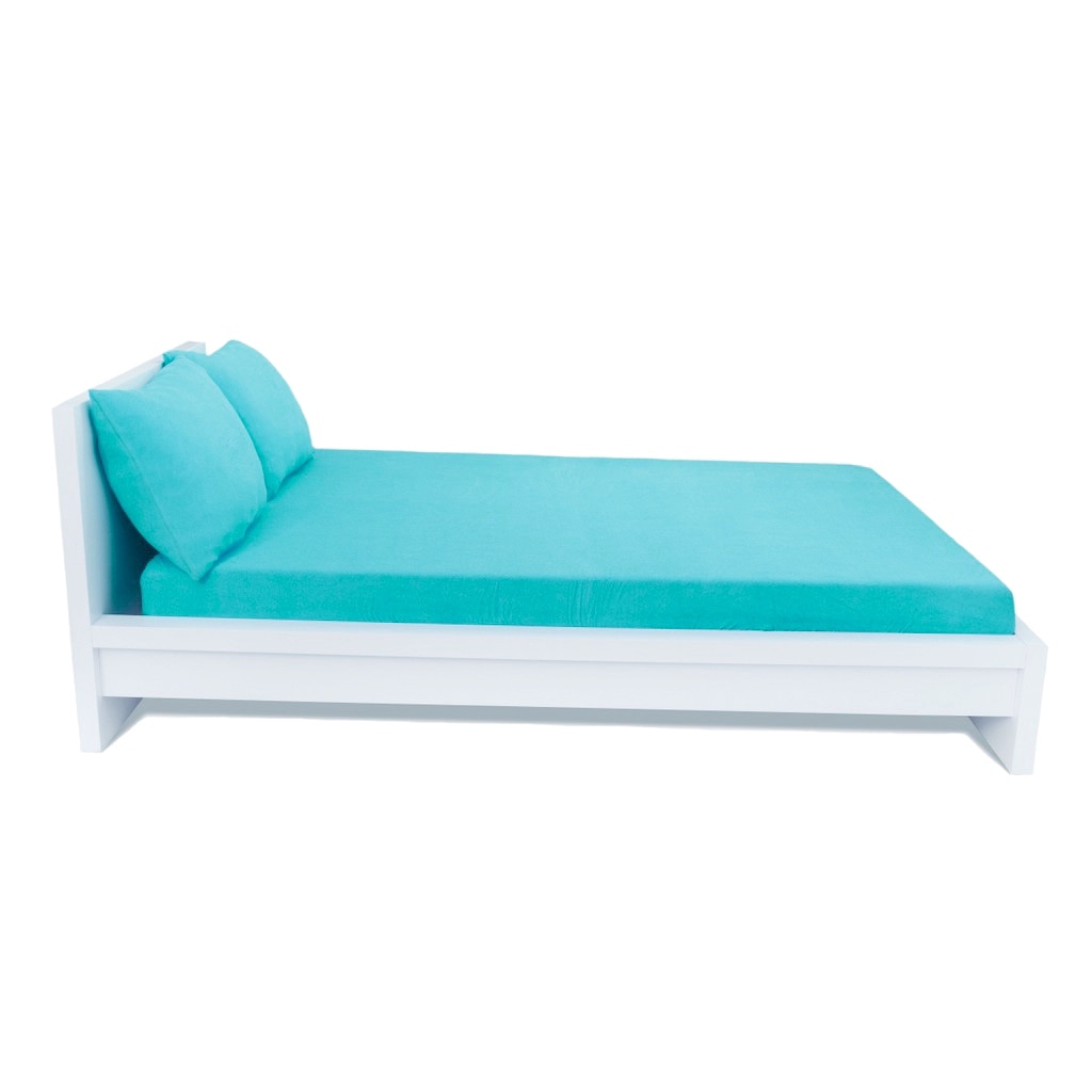 Husa de pat Home Still Jersey 160x200 cm + 2 fete de perna 50x70 cm, bumbac, turcoaz