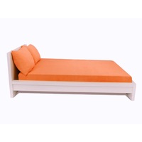 Husa de pat Home Still Jersey 160x200 cm + 2 fete de perna 50x70 cm, bumbac, portocaliu