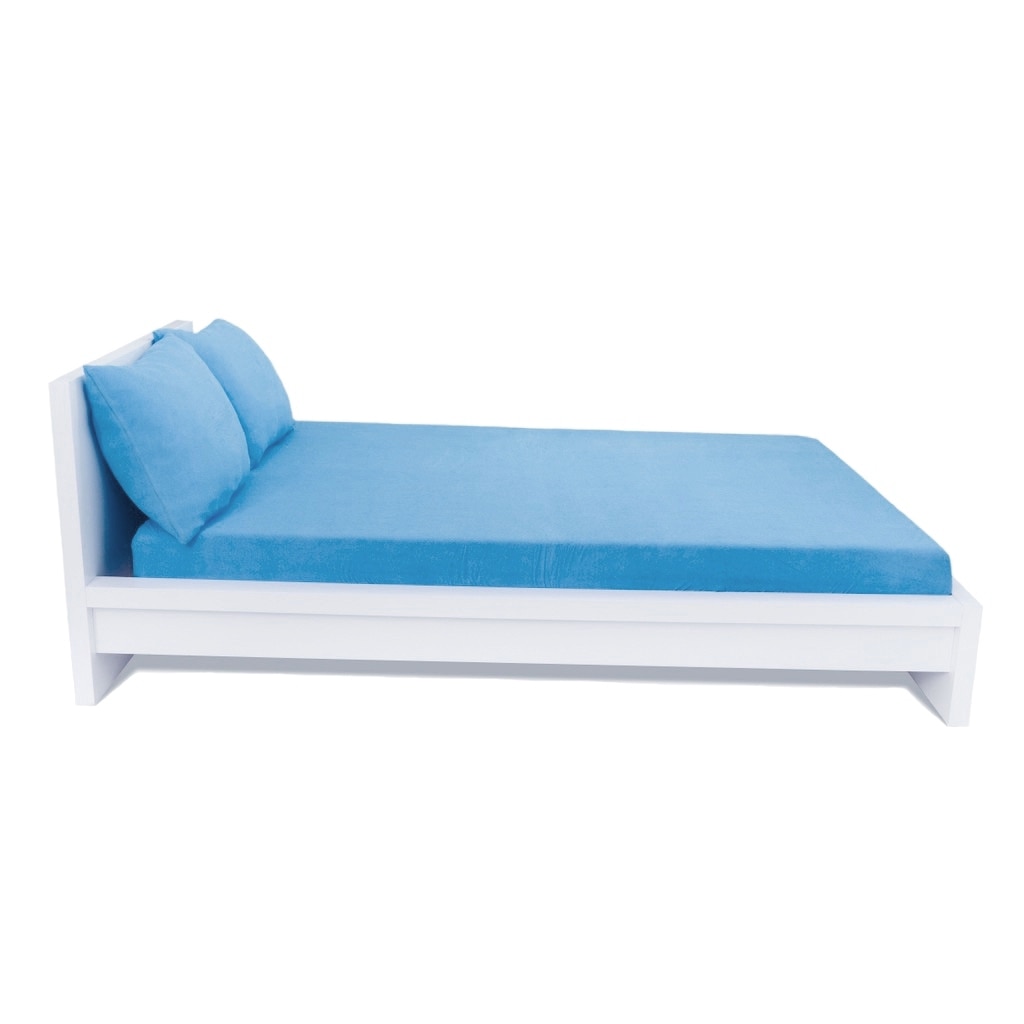 Husa de pat Home Still Jersey 160x200 cm + 2 fete de perna 50x70 cm, bumbac, albastru