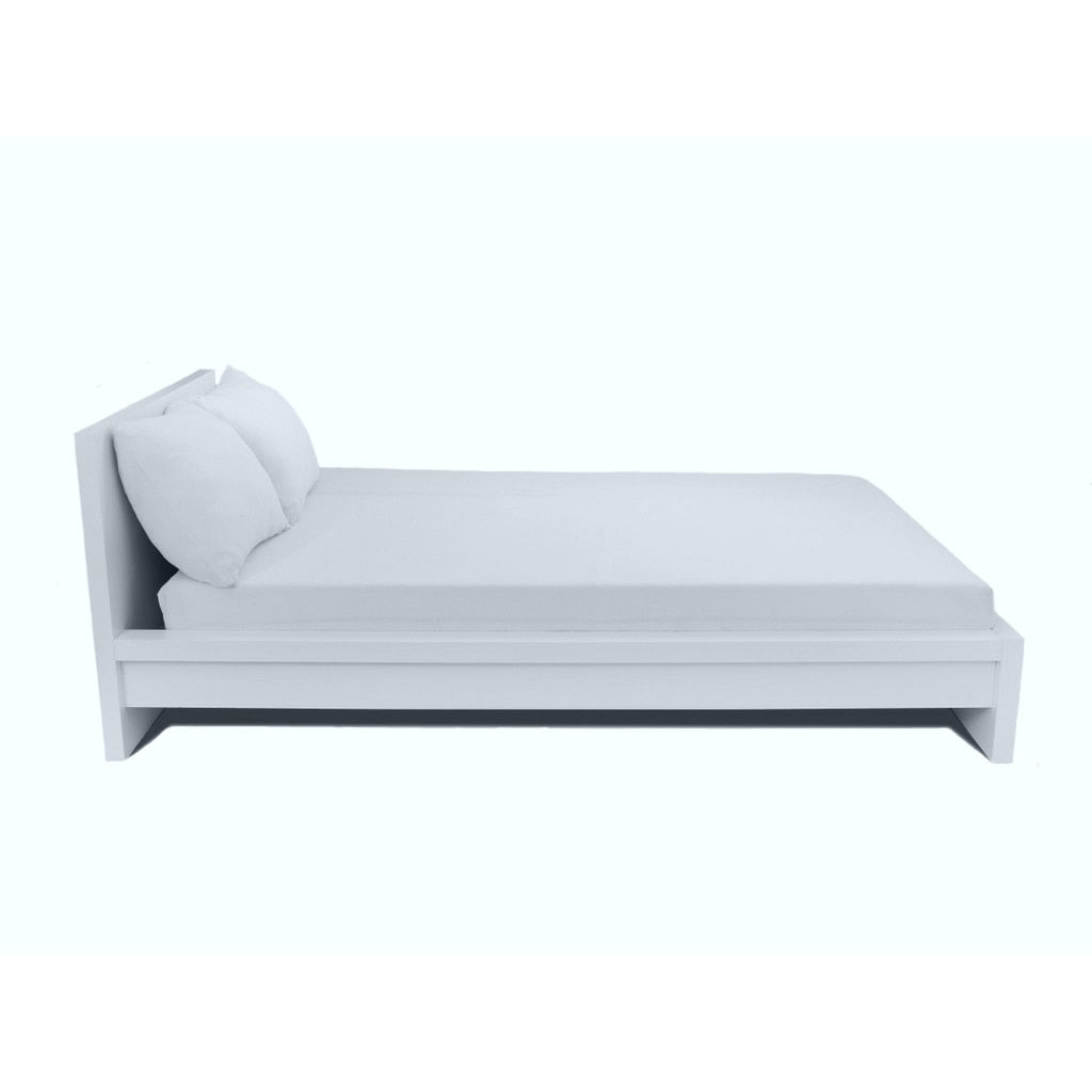 Husa de pat Home Still Jersey 160x200 cm + 2 fete de perna 50x70 cm, bumbac, alb