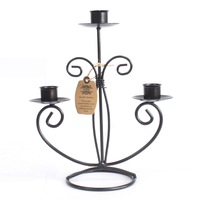 Suport lumanare din fier forjat in forma de ancora