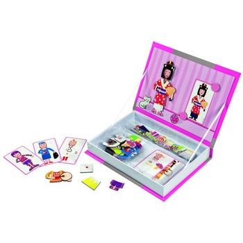 Joc educativ Carte cu Puzzle Magnetic Creator de Moda pentru Printese - Krista® Joc educativ Carte cu Puzzle Magnetic Creator de Moda pentru Printese - Krista®