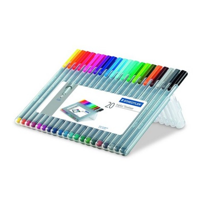 Staedtler "Triplus Box" 0,3 mm 20 különböző szín tűfilc készlet