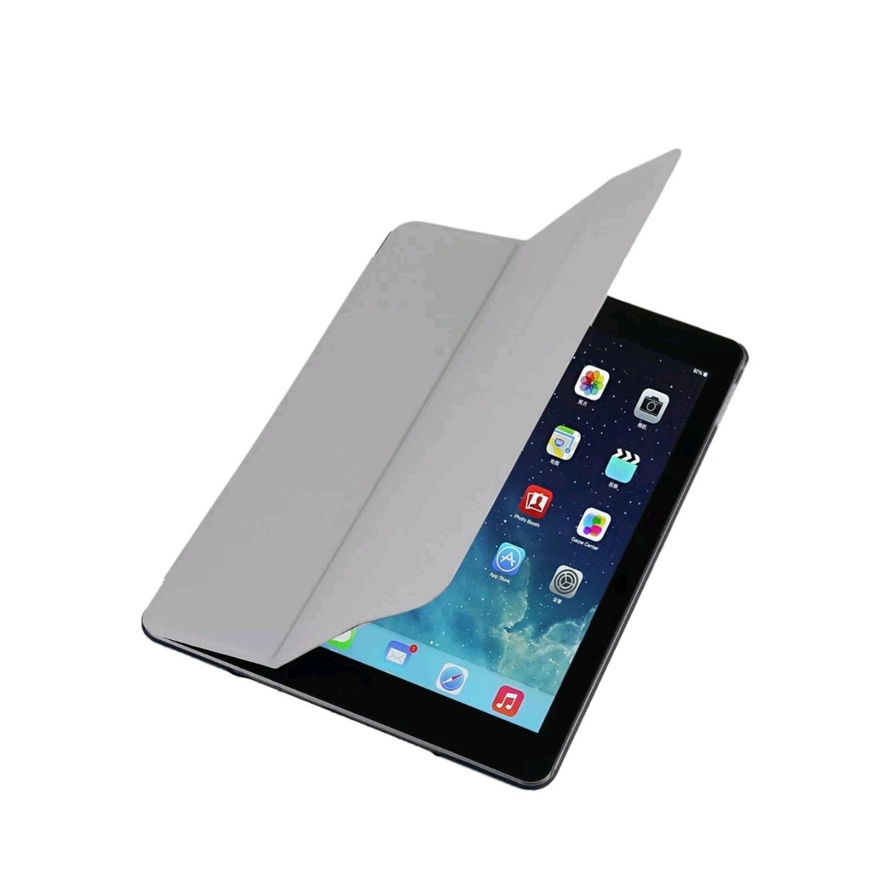 Husa smart cover compatibila cu Ipad Air 1/2, 9.7inch, inchidere magnetica, Gri, TELGORBCS