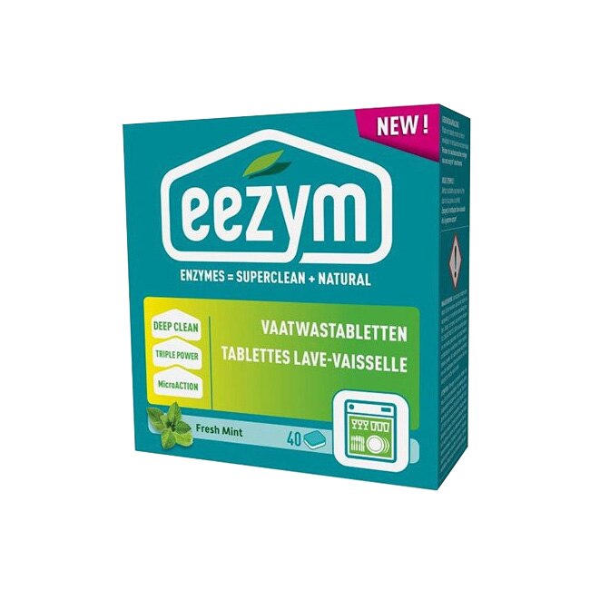 Tablete Eezym pentru masina de spalat vase, 40 tablete, Oxigen