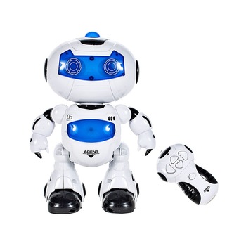Robot de jucarie cu telecomanda, MalPlay cu sunete si lumini, 23 cm Robot de jucarie cu telecomanda, MalPlay cu sunete si lumini, 23 cm