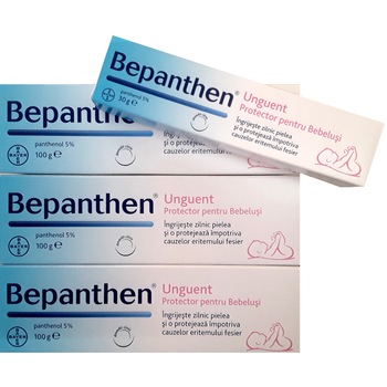 Set 3 Bepanthen unguent, 100 g, Bayer + 1 Bepanthen unguent, 30 g, Bayer Set 3 Bepanthen unguent, 100 g, Bayer + 1 Bepanthen unguent, 30 g, Bayer