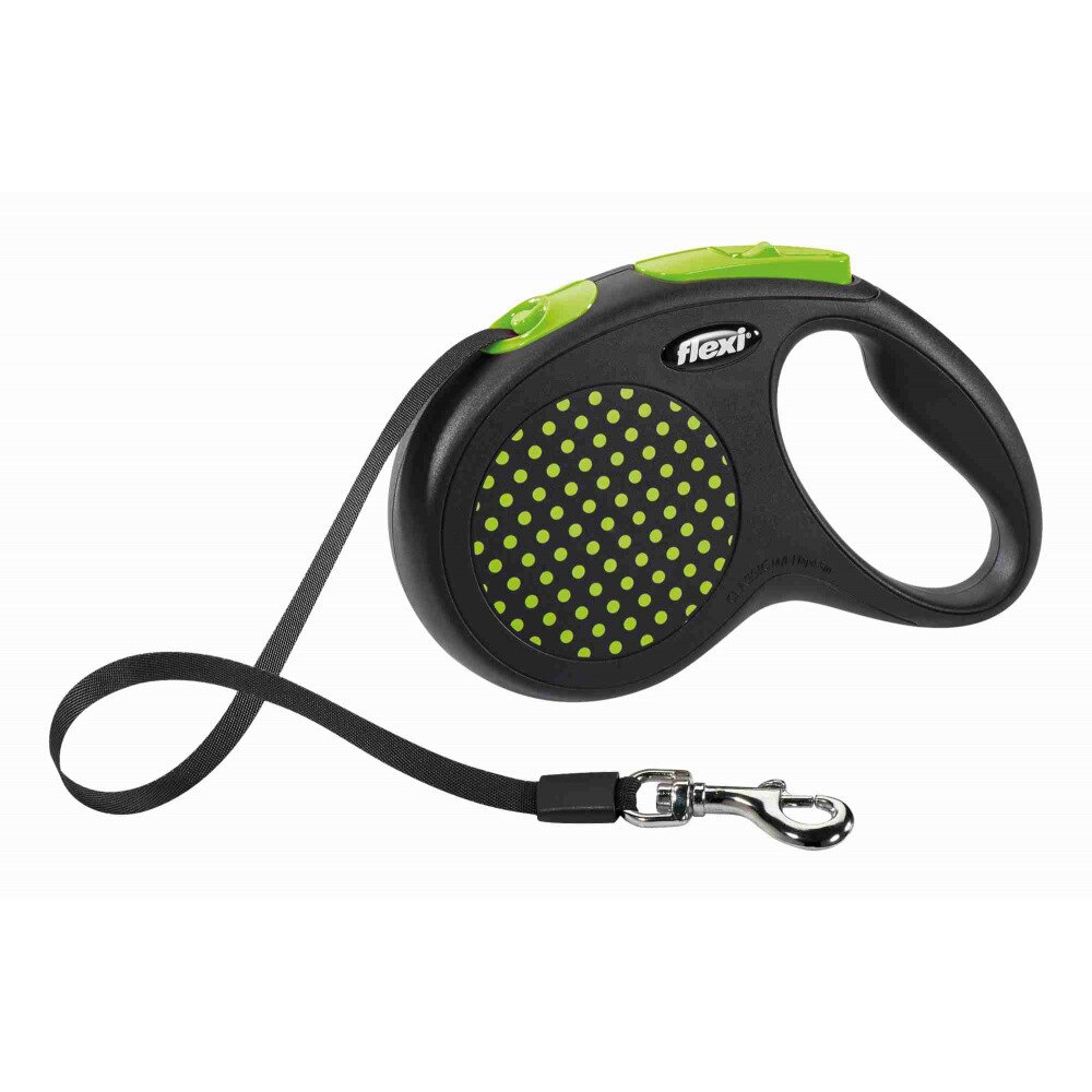 Lesa Flexi Design Retractabila Banda M 5 m/25 kg Verde 12274