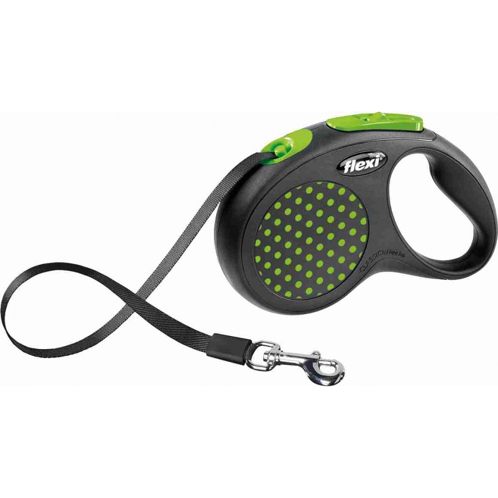 Lesa Flexi Design Retractabila Banda S 5 m /15 kg Verde 12194