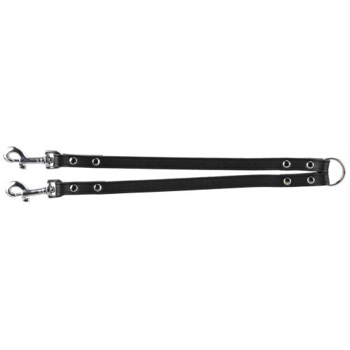Extensie lesa dubla Trixie piele negru S-M 30 cm/13 mm 1982