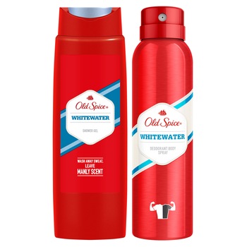 Set cadou Old Spice Whitewater: Deodorant spray, 150 ml + Gel de dus, 250 ml Set cadou Old Spice Whitewater: Deodorant spray, 150 ml + Gel de dus, 250 ml
