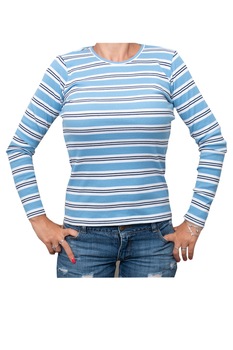 Bluza in dungi Sisters Point, 2, Albastru Bluza in dungi Sisters Point, 2, Albastru