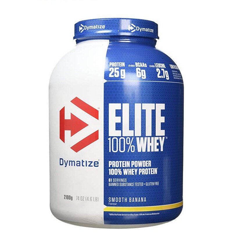 Proteine, Dymatize, Elite Whey, aroma banane, 2.1 KG