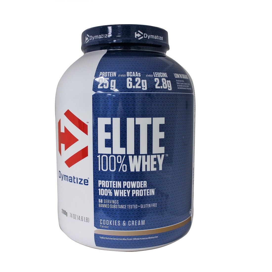 Proteine, Dymatize, Elite Whey, aroma cookies & cream, 2.1 KG