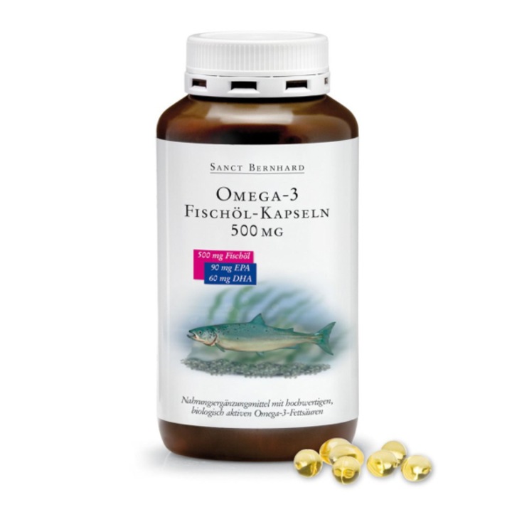 Ulei de peste-Omega 3 500 mg Sanct Bernhard 400caps