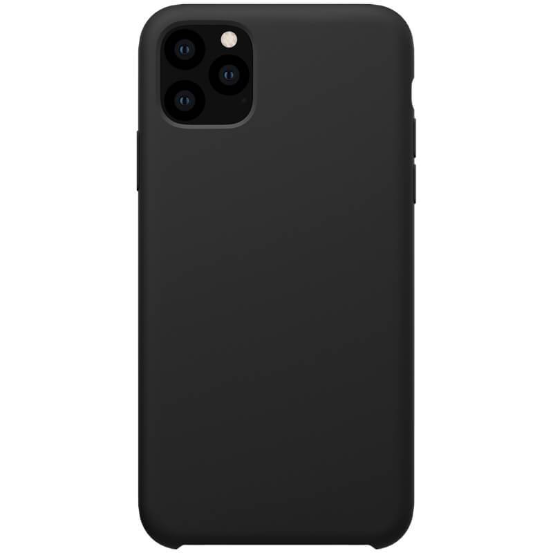 Husa iPhone 11 Pro Max, Forcell silicon, interior textil, negru