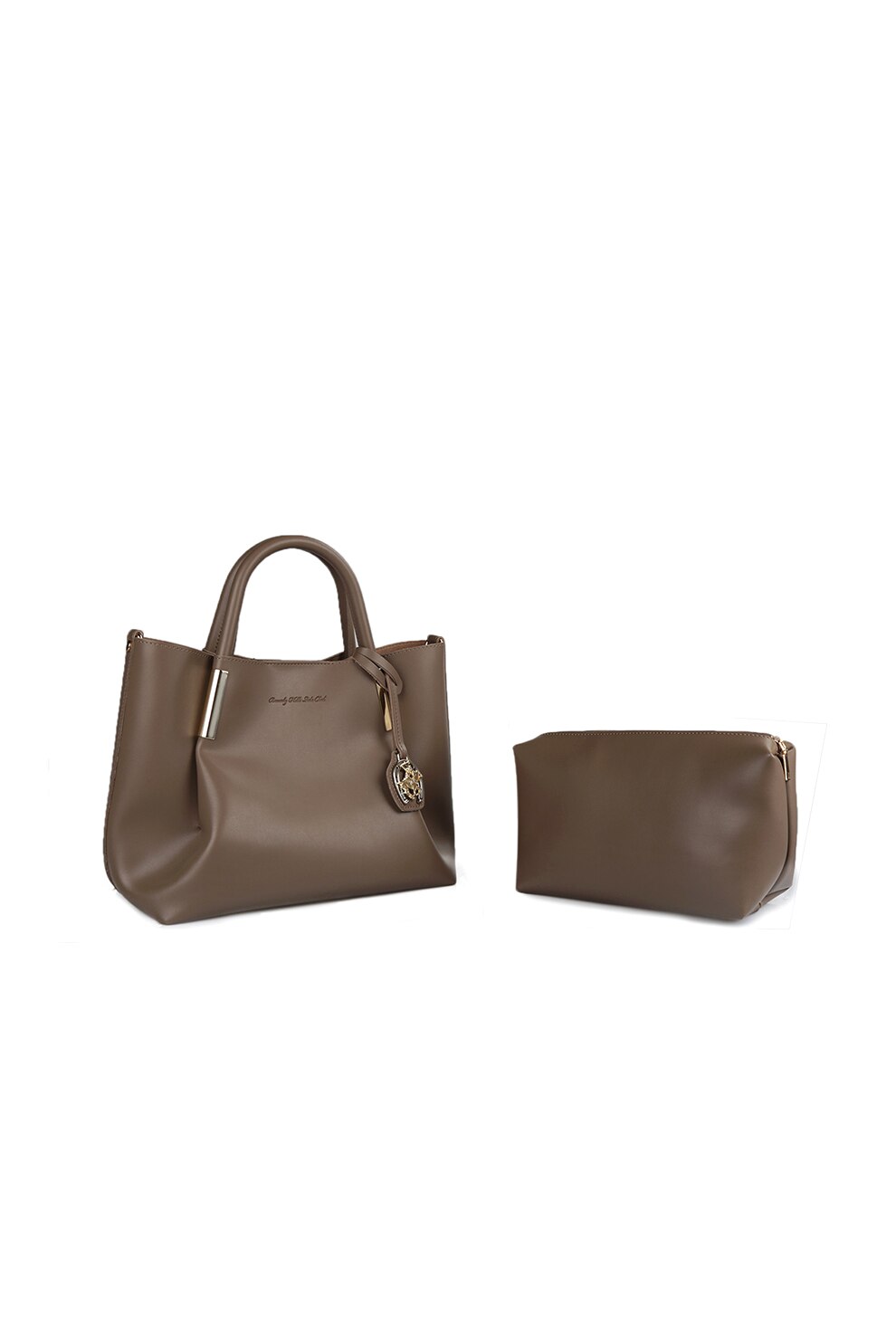 Beverly Hills Polo Club, Geanta tote din piele ecologica, Taupe