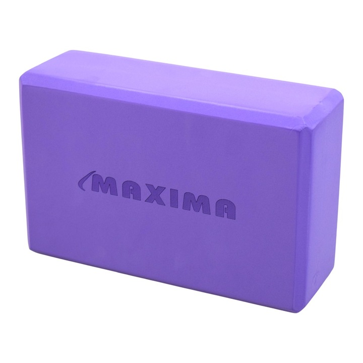 Йога блок MAXIMA 30001502, 23х15х8 см, Изработен от EVA, Лилав