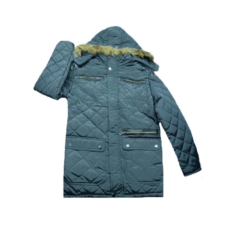 Geaca imblanita pentru baieti Happy House W611, Negru, 176