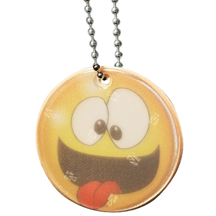 Светлоотразител, Softreflector, Emoji Crazy, Жълт