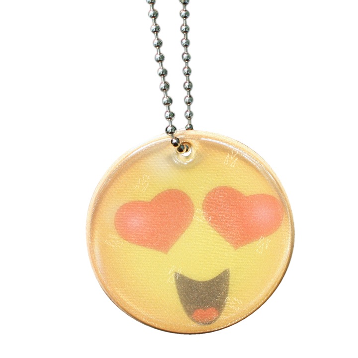 Светлоотразител, Softreflector, Emoji in love, Жълт