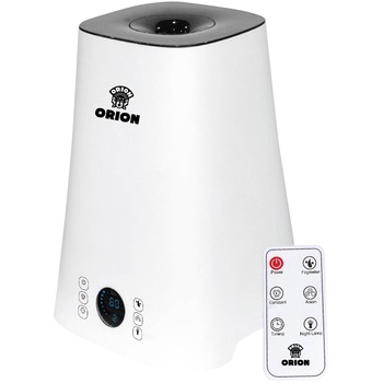 Umidificator de aer ultrasonic Orion OUH-19, capacitate 5L, temporizator cu ionizare, telecomanda, alb Umidificator de aer ultrasonic Orion OUH-19, capacitate 5L, temporizator cu ionizare, telecomanda, alb
