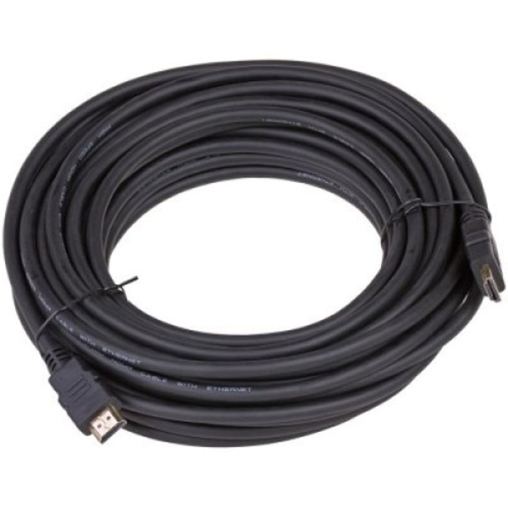 Akyga кабел, 2 x HDMI мъжки, 15 м, черен