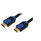 Кабел LogiLink, 2 x HDMI, 10 м, черен/син