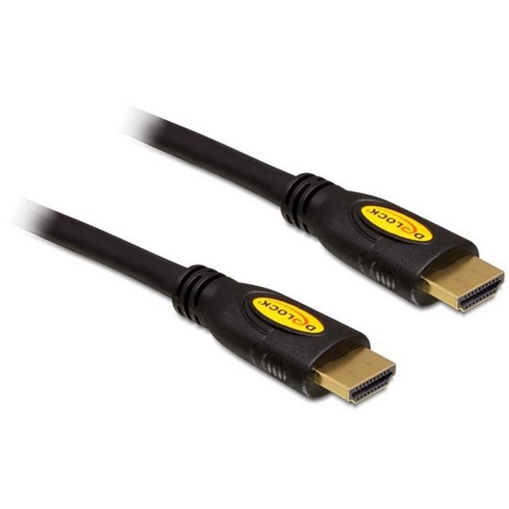 Delock HDMI (M) - HDMI (M) 1m 4K Ethernet fekete HDMI kábel
